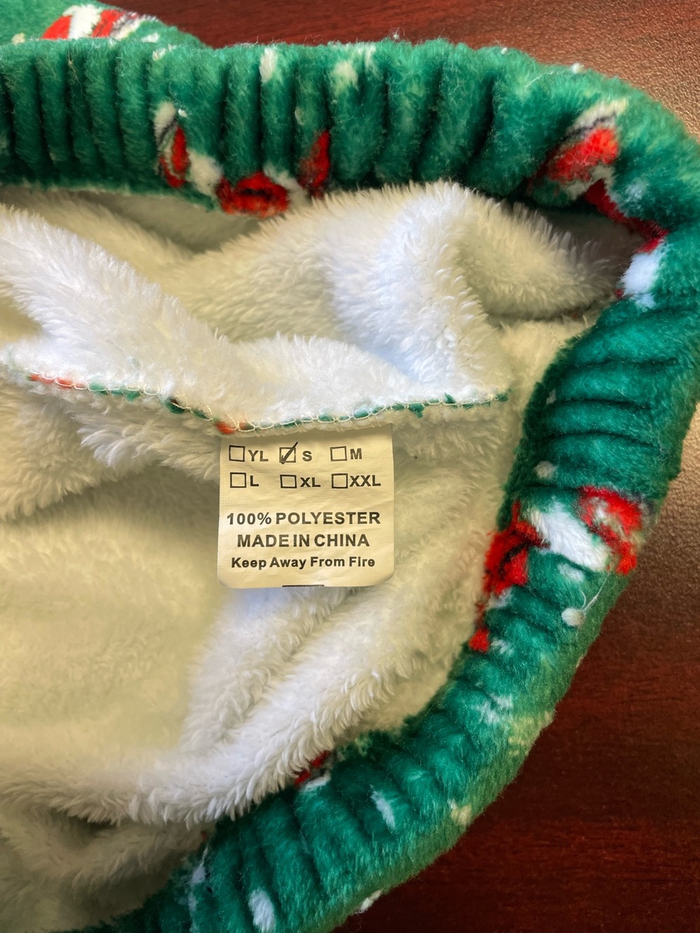 Run Santa Run 5K Plush Fleece Pajama Pants Size Small Christmas Santa Print - Picture 3 of 4